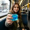 Portable Stress Cube Toy Glow-in-the-Dark Toy, Relief Squeeze Transparent Sensory Clear with Luminous Sea Animal Inside