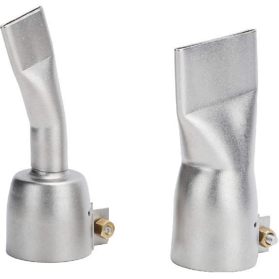 2Pcs Welding Gun Flat Nozzle 20mm Small+40mm Large Tip for Welder Tool Stainless Steel