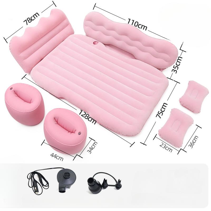 General Motors Inflatable Bed for Rear Seats Soft Plush Air Cushion Bed Car Travel Bed Portable and Comfortable Mattress