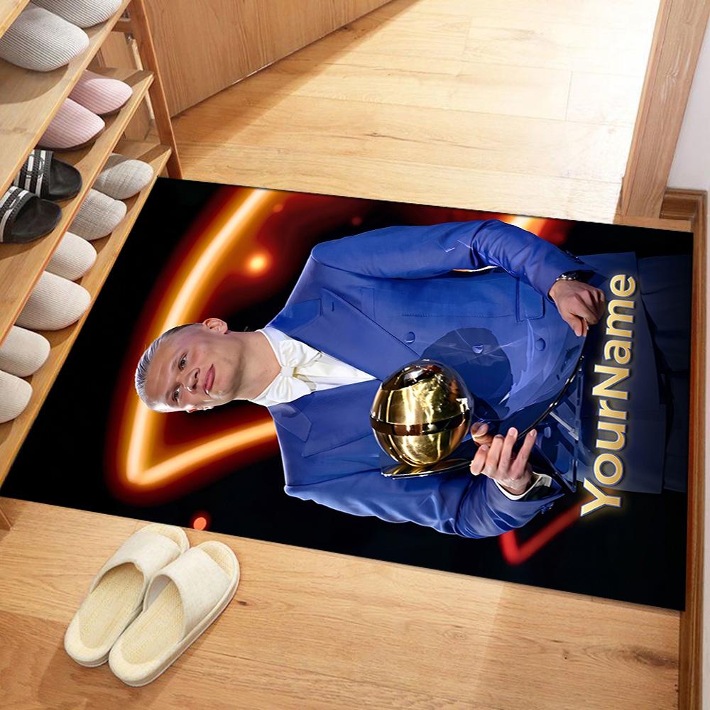 Haaland 28 Personalized Name Area Rug Perfect for Game Room Entryway Decorate Room Playrooms Anti-slip Rug Decorate Offices