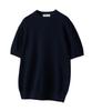 UNTAPPED STUDIO [2Pack] Linen Crochet Round Stripe Short Sleeve Knit 5 Colors (Type B)