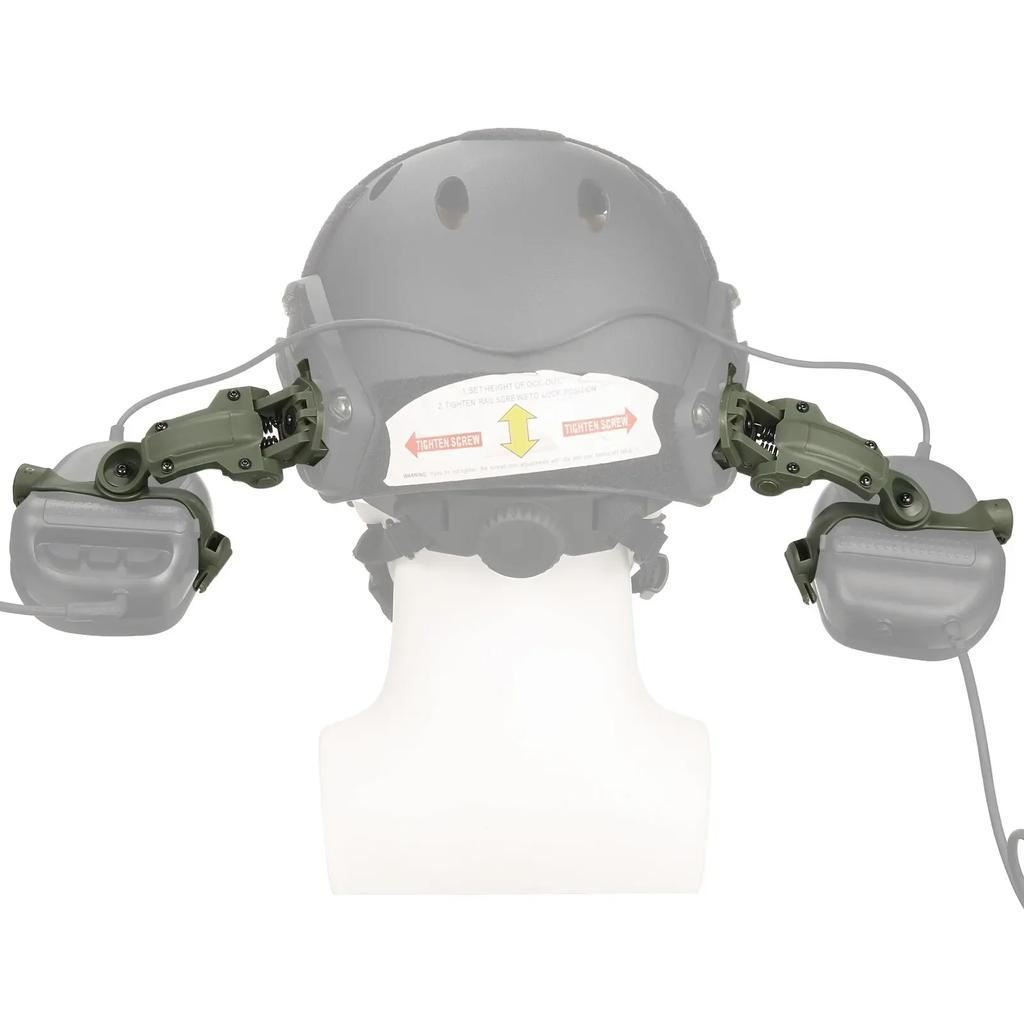 Pickup Noise Cancelling Tactical Headset Rail Mount Helmet Rails Bracket Guide Adapter for OPS Core ARC Cancelling Headphones