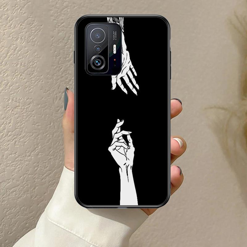 Anime Aesthetic Black Funda For POCO F5 F3 M5s C40 F4 GT X3 X4 X5 Pro Case For Xiaomi 12 13 Lite 11T 12T Pro 12X