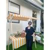 New woven bucket bag leather women's fashion portable messenger bag child and mother bag niche design portable