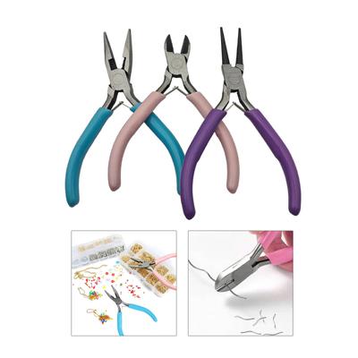 Bastelzangen-Set zur Schmuckherstellung und für Heimwerkerprojekte. Spitzzange und Schmuckzange. Vielseitige Werkzeuge für Reparatur und Kreation.