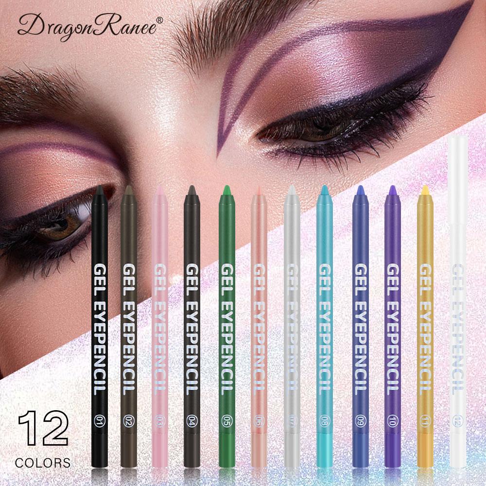 Eyeliner Pencil Easy-Colored Waterproof Sweat-Proof Non-Smudge Beginner Color Eyeliner Waterproof Non-Smudge Pseudo-Fine