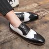 British Style Men Casual Leather Brogue Shoes High Quality Colors Casual Business Shoes Lace-up Oxford Shoes Plus Size48