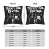 Country Music Band Treaty Oak Revival Pillow Case Soft Pillow Cover Retro Trendy Cushion Cover For Living Room Bed Chair