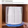 360° Rotatable Storage Rack Cup Dispenser 4 Compartment Cups and Lids Holder Detachable Desktop Multifunctional Dispenser