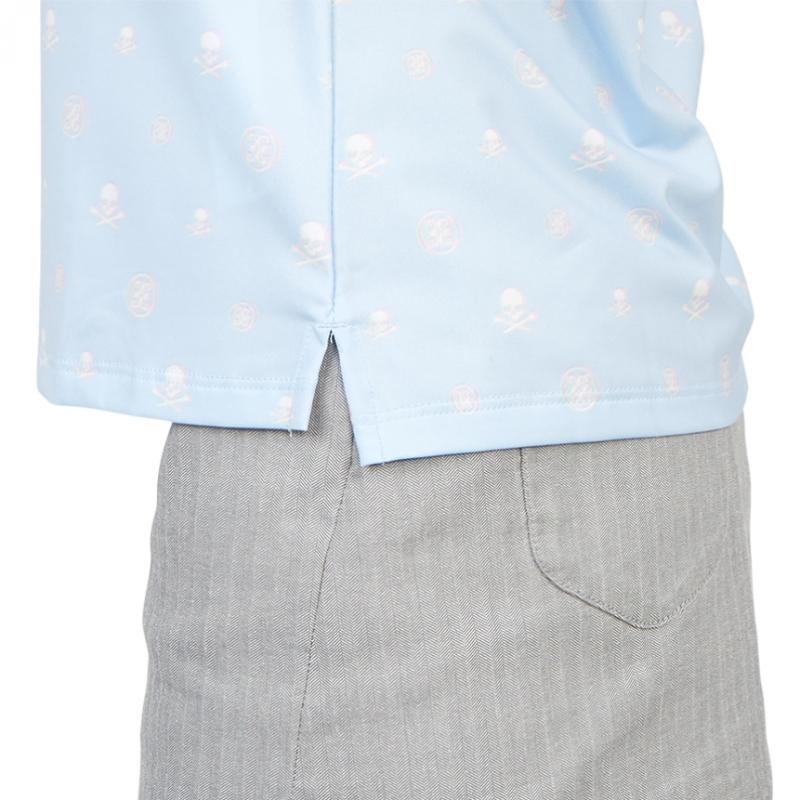 Galleria G Fore Pore Golfwear Damen S Kragen Ärmelloses T-Shirt G4lS23k562 Himmelblau