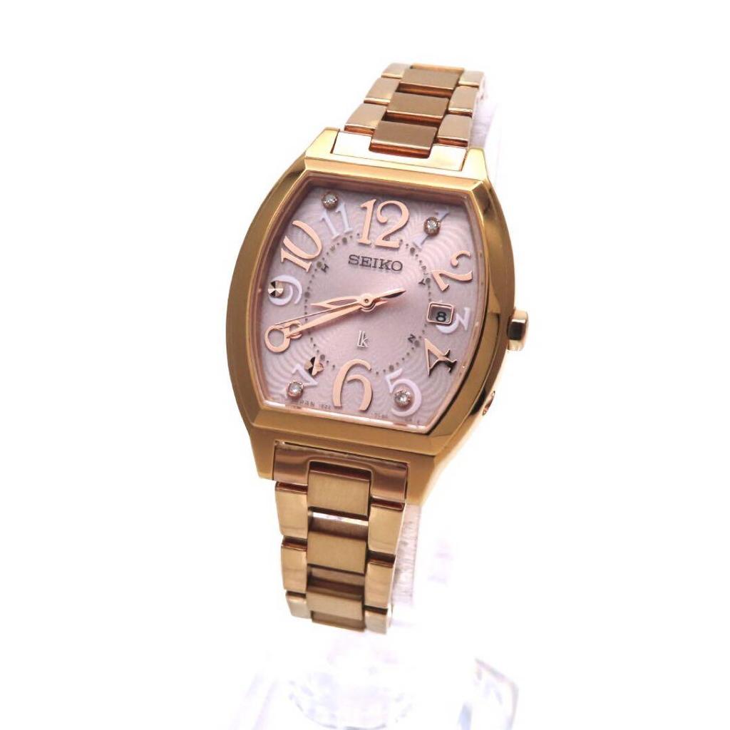 [USED] Seiko SSVW050 Lucia Radio-Controlled Solar Watch with Diamonds and Gold
