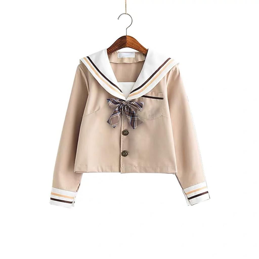 Large Milk Suitable for Sailor Long Mini School Cultural High School High Sexy [Somnvs258] Size, Tea, Check, Cute, 3-piece Set, Cross-dressing, Men's,