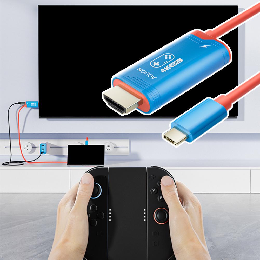 2M Type-C To HDMI Cable For Switch2 HD Projection Cable HD 4K/144Hz For ROG ALLY Universal Screen Projection Cable