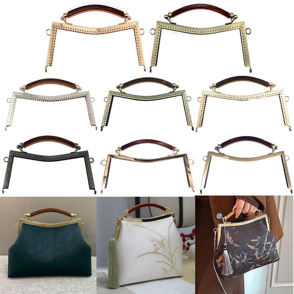 Mini Metal Pungramme Kys Lås Taske Beslag Vintage Pung Lås Ramme Taske Kys Lås Lås DIY Håndarbejde