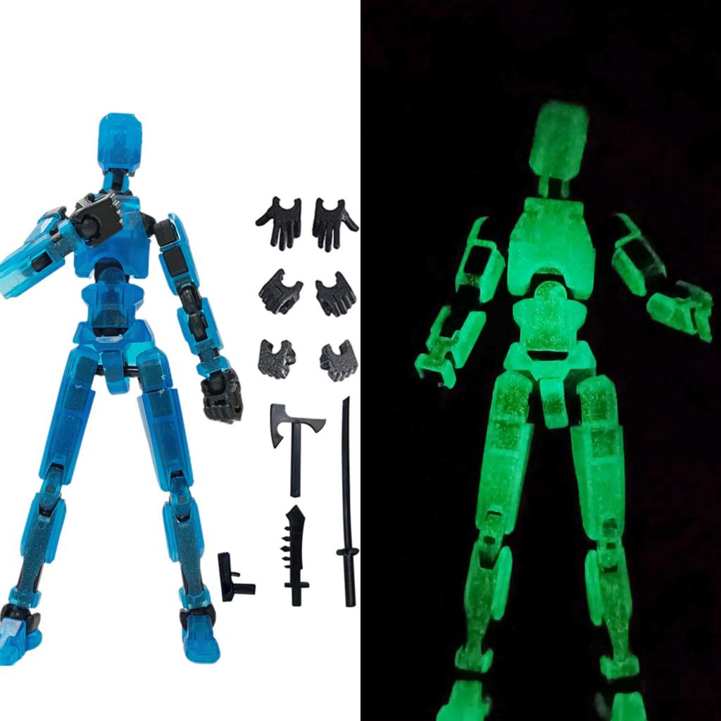 Dummy 13 Actionfiguren Spielzeug für Kinder Lucky 13 Mehrgelenkig Beweglicher Formwandler Roboter 3D Gedruckter Mann Actionfiguren Kinderspielzeug