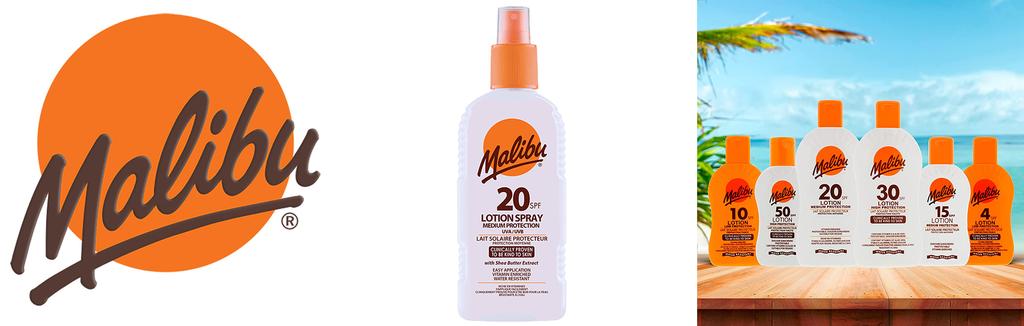 Malibu Protective Lotion SPF20 Waterproof Spray 200ml