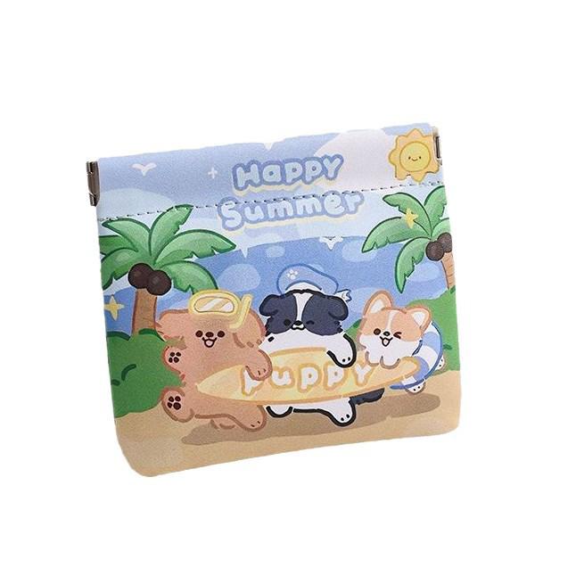 Kosmetická taštička s potiskem šrapnelu: Přenosné pouzdro na rtěnky se samouzavírací funkcí