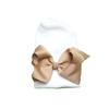 Newborn Baby Knit Hat with Large Ribbon Bow Infant Hospital Hat Baby Warm Beanie Bows for Headwear Knitted Headwrap Turban