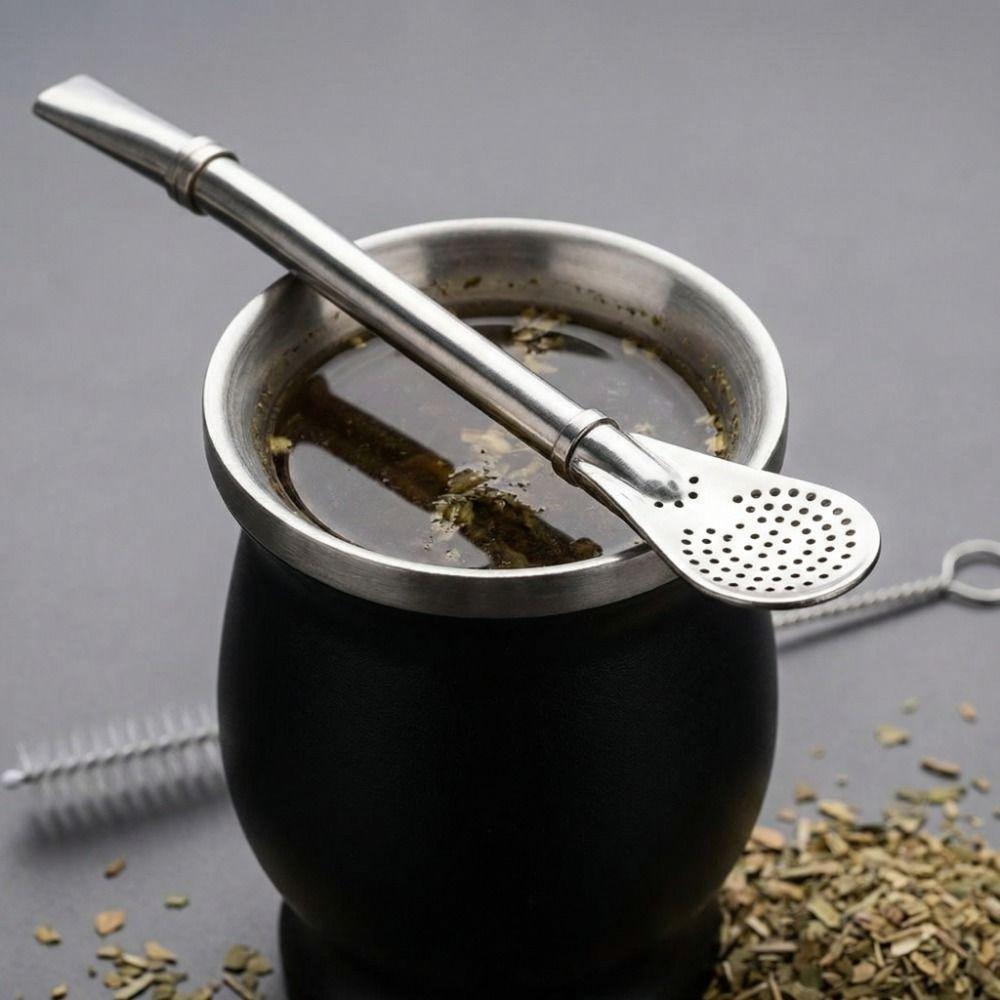 230 ML Yerba Mate Cup Double Wall Straw Cup Fashion Tea Cup Set  Coffee Drinking