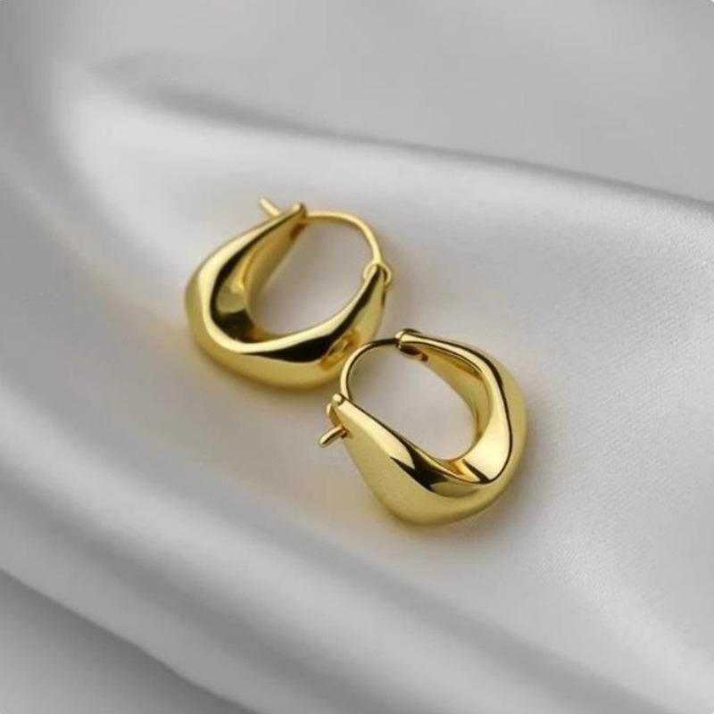 Vintage 925 Silver Earrings for Women Girls Ear Hoop Versatile Round Circle Drop Earrings Fashion Party Jewery Gifts