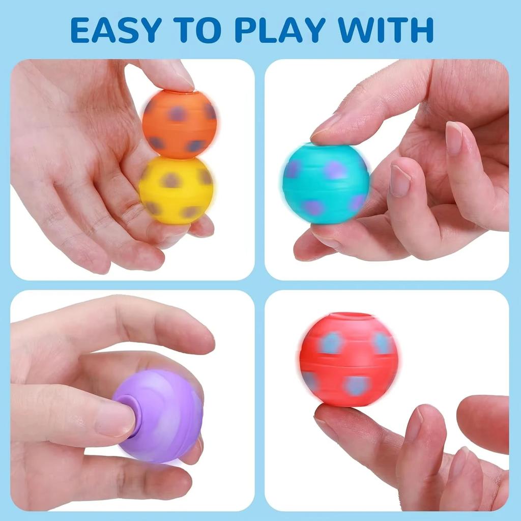 Non-Toxic 9Pcs Football Finger Spin Toy School Kindergarten Soccer Party Favor Gift Guests Kids Birthday Party Gift Bag Stress Relief Toys