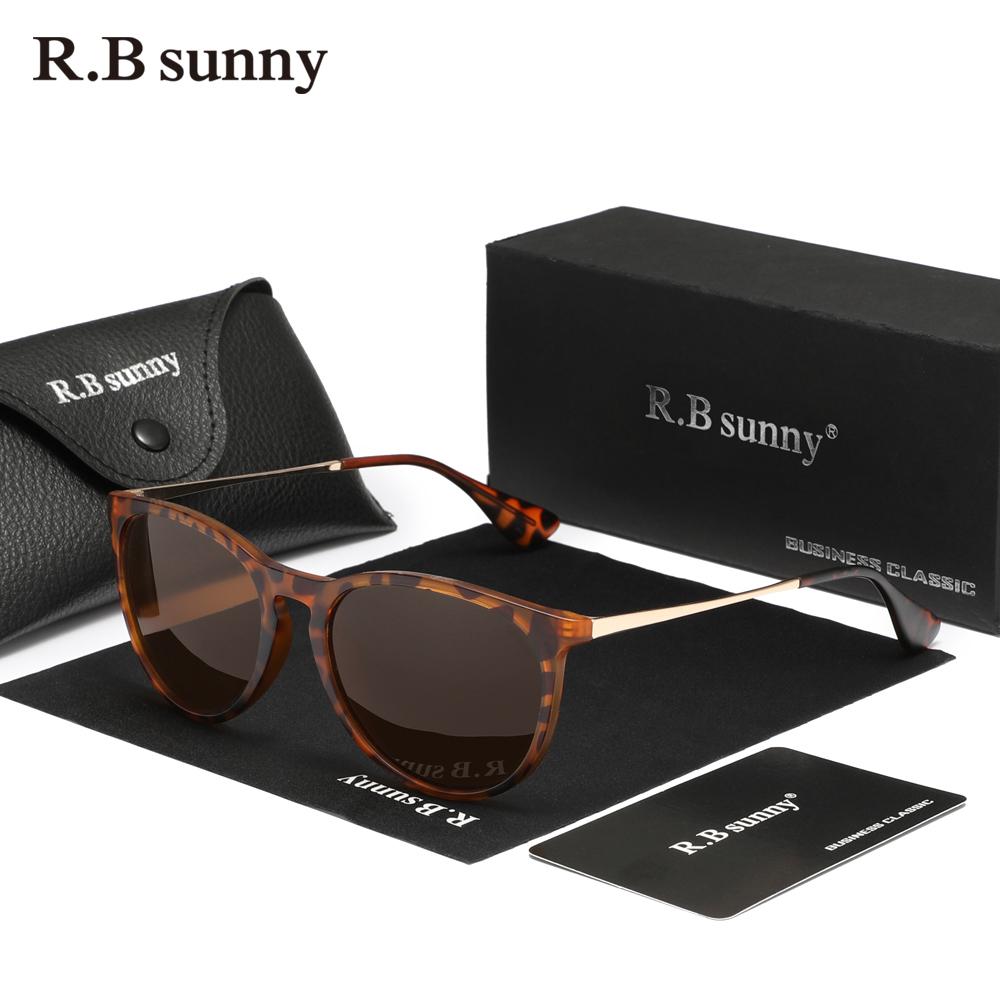 RBsunny Polarizované Dámské Sluneční Brýle Módní Luxusní Anti-UV400 Brýle Kulaté Kočičí Oko Leopard Řidičské Dámské Shiopping Brýle