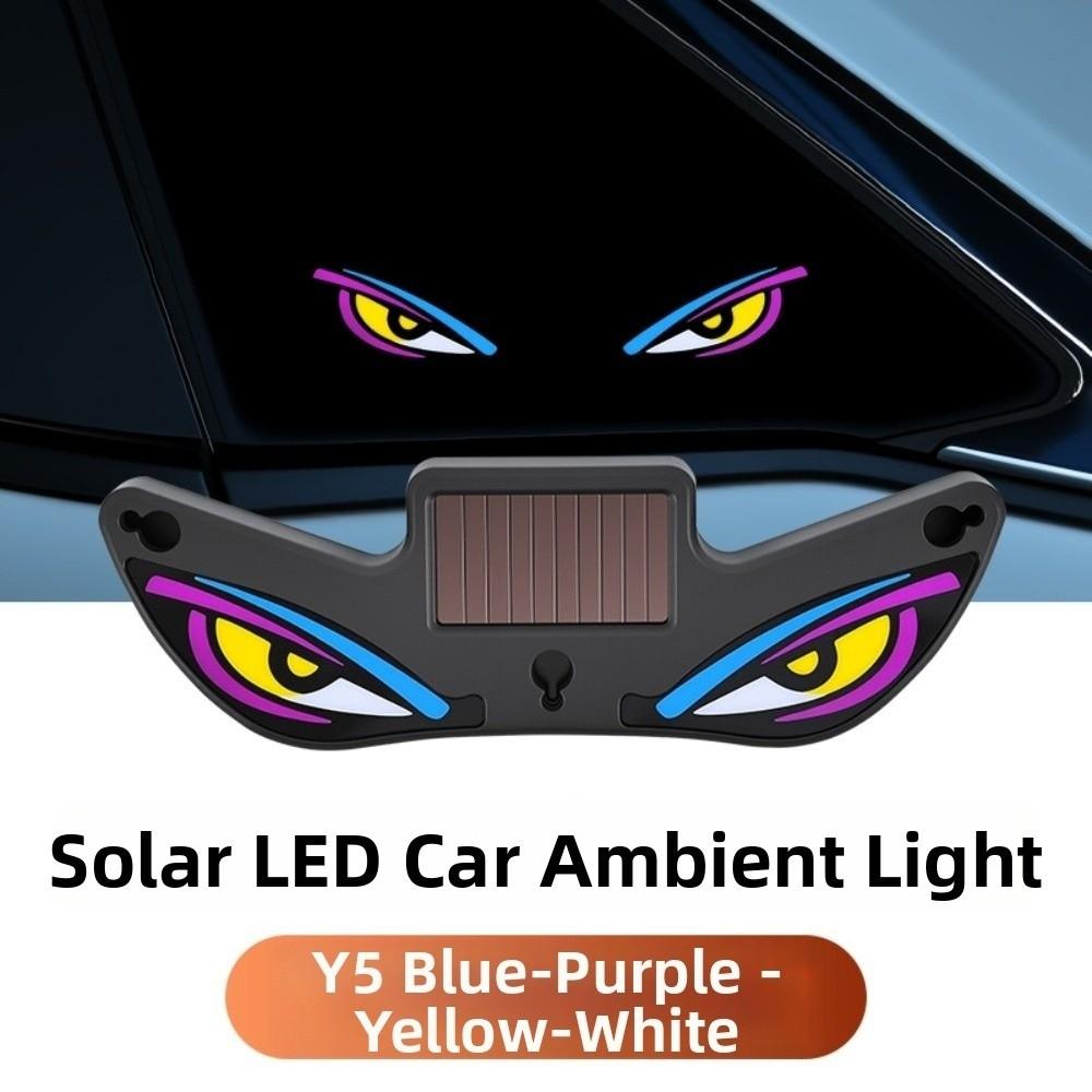 Wireless Solar Devil Eyes Car LED Warning Light Suction Cup LED Car Light Car Atmosphere Light