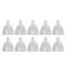 10pcs Dental Impression Tray Professional Transparent Perforated Impression Tray for Dental Hospital Upper Teeth