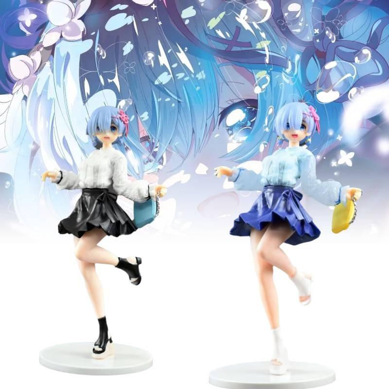 Zero To From Another World Rem Figurine Jk Skirt Anime Model Toys Statuary Gift
