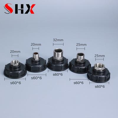 Verdicken Sie 1000L IBC-Tankadapter 304 Edelstahl-Anschlussreduzierer-Armaturen Home Garden Switch Tool