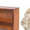 Wooden Storage Cabinet Cosmetic Box Multifunction Makeup Shelf Rack with Compartments Desk Organizer