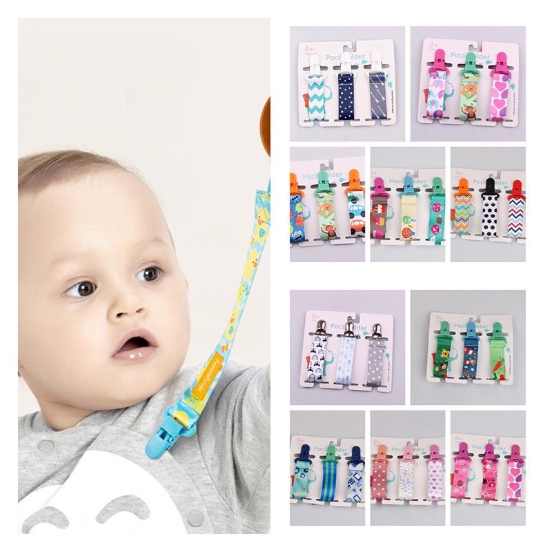 Ins Style Verdicktes Baby Schnullerketten Set, 3er-Pack mit Beißspielzeug