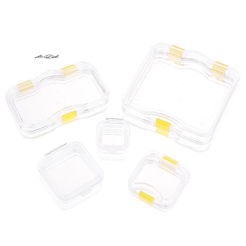 1Pcs Plastic Dental Lab Storage Box with Film Denture Teeth Container Case - False Tooth Case Box with Membrane for Dental Lab