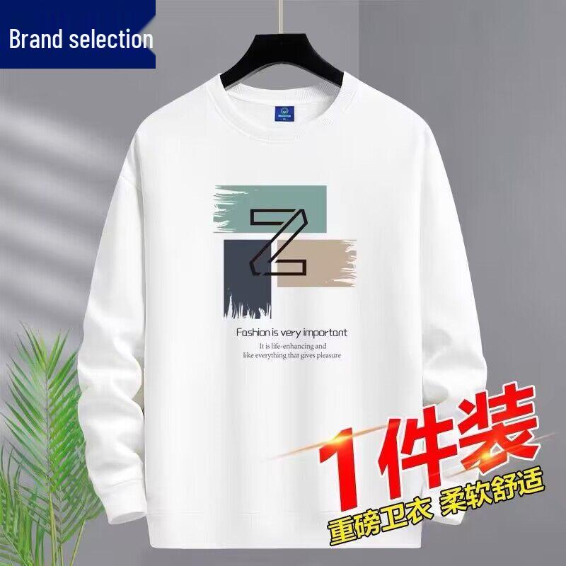 Woodpecker 2025 Men s Loose Fit Round Neck Long Sleeve T-shirt - Spring/Autumn 4XL 165-180 lbs