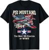 New Limited P51 Mustang WW2 Warbird Plane American Flag Military T-Shirt