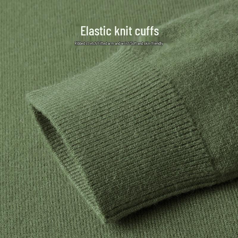 FIRS Men's Heavyweight 480G Machine Washable Round Neck Sweater