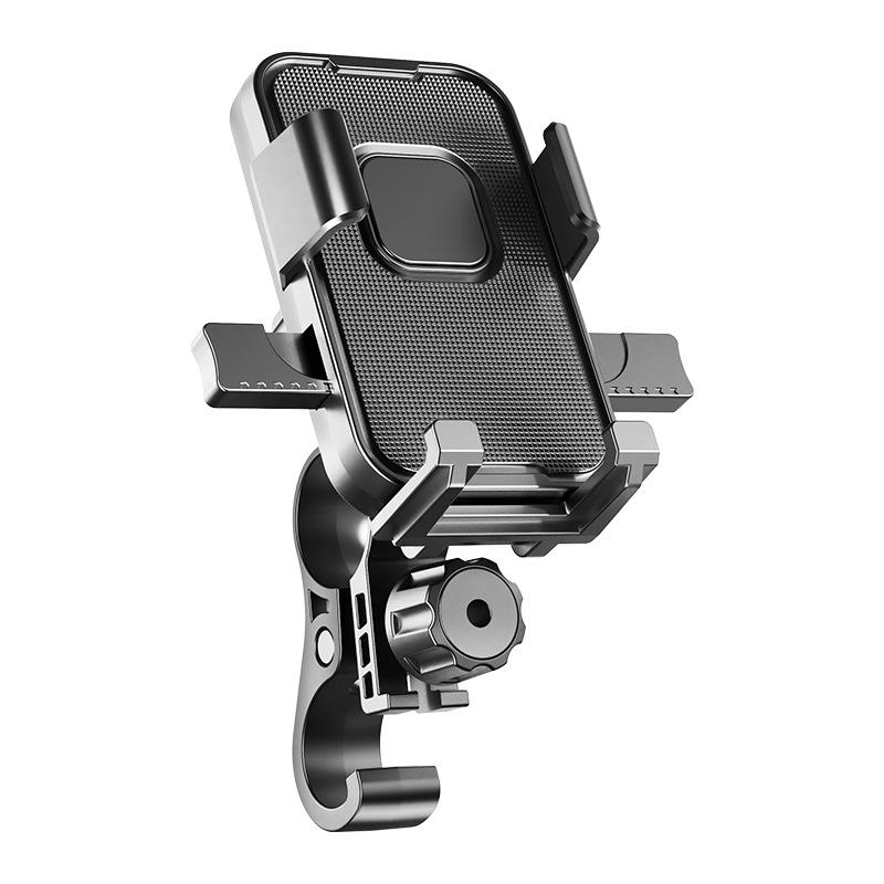 

Compact Electric Motorcycle & Bicycle Phone Holder with Sun Visor for Food Delivery and Navigation