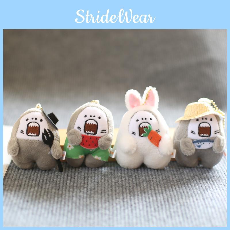 Adorable Plush Shark Keychain Soft Stuffed Animal Toy For Bags And Keys 10cm