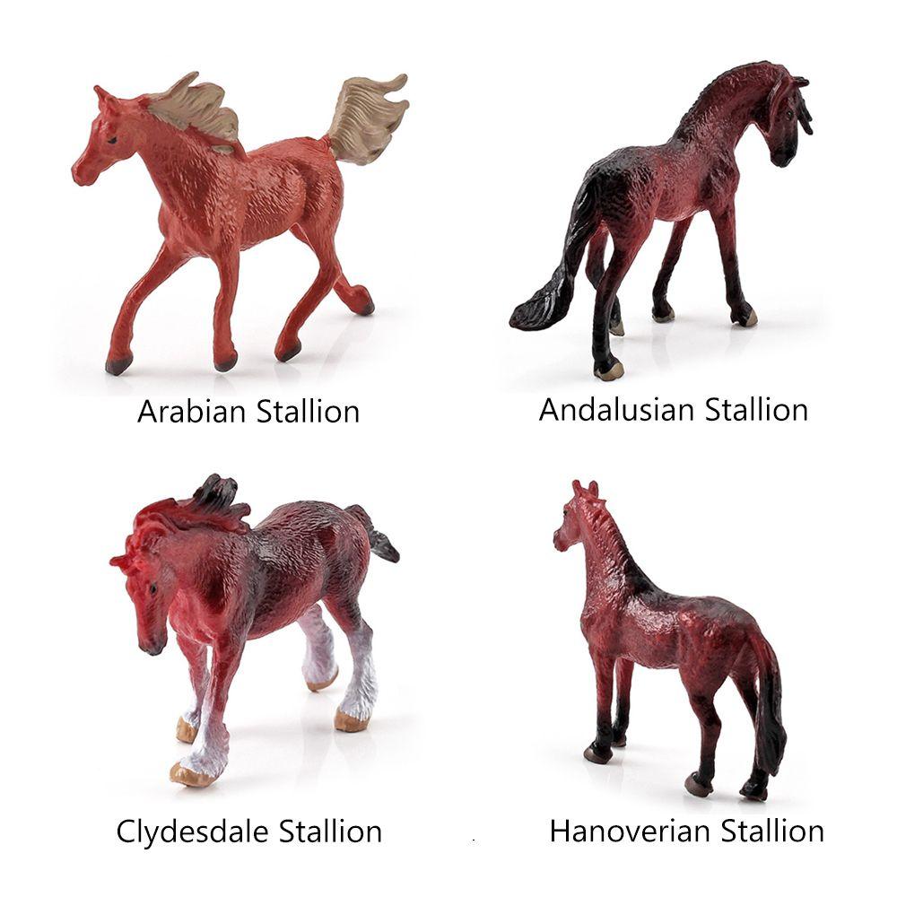 Animal Static Simulated Pony  Cake Topper Figures Horse Model