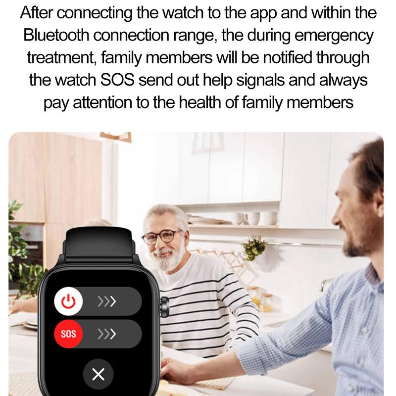 2025 Nowy Smartwatch EKG+PPG Męski Monitor Zdrowia Lipidów Krwi Kwasu Moczowego Połączenia Bluetooth Mikrofizyczne Badanie Zdrowia Smartwatch