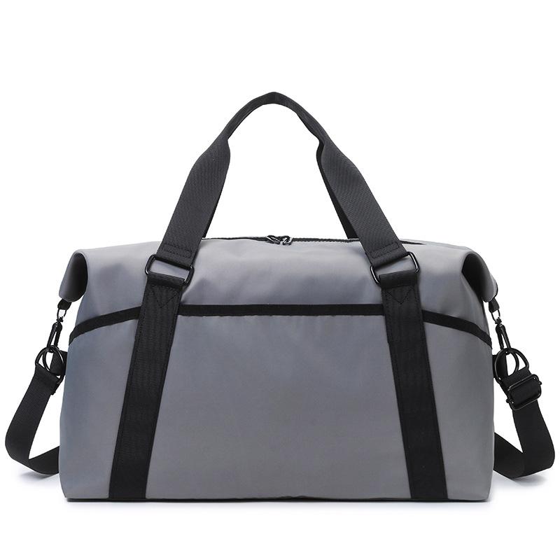 Simple and Casual Large Capacity Multi-pocket Can Be Used To Pull Lever Handbags Wet and Separate Sports Contrasting Color Fitness Bag