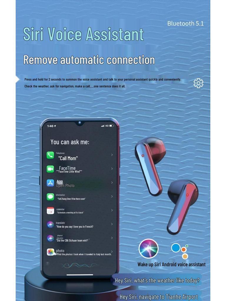 Vivo Sports True Wireless Bluetooth Earbuds with Long Standby, Compatible with Huawei, OPPO, and Apple