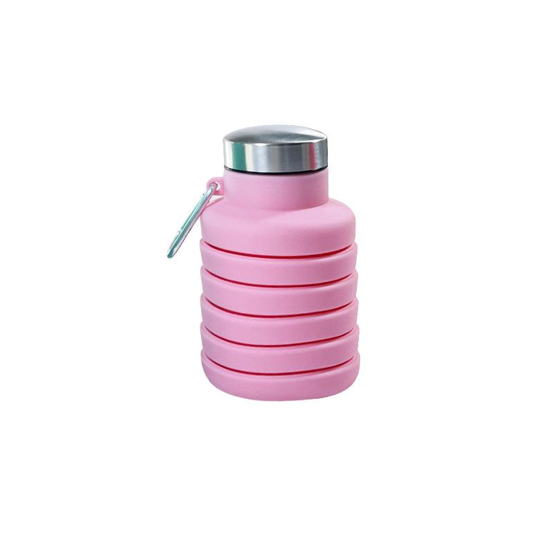 500ML Portable Silicone Water Bottle Retractable Folding Coffee Bottle Cups E Outdoor Travel Tools Collapsible Sport Bottles