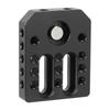 Lightweight Aluminum Alloy Cheese Plate Mount Board for On-Camera Monitors Cage with Expandable 1/4-20 Threaded Holes
