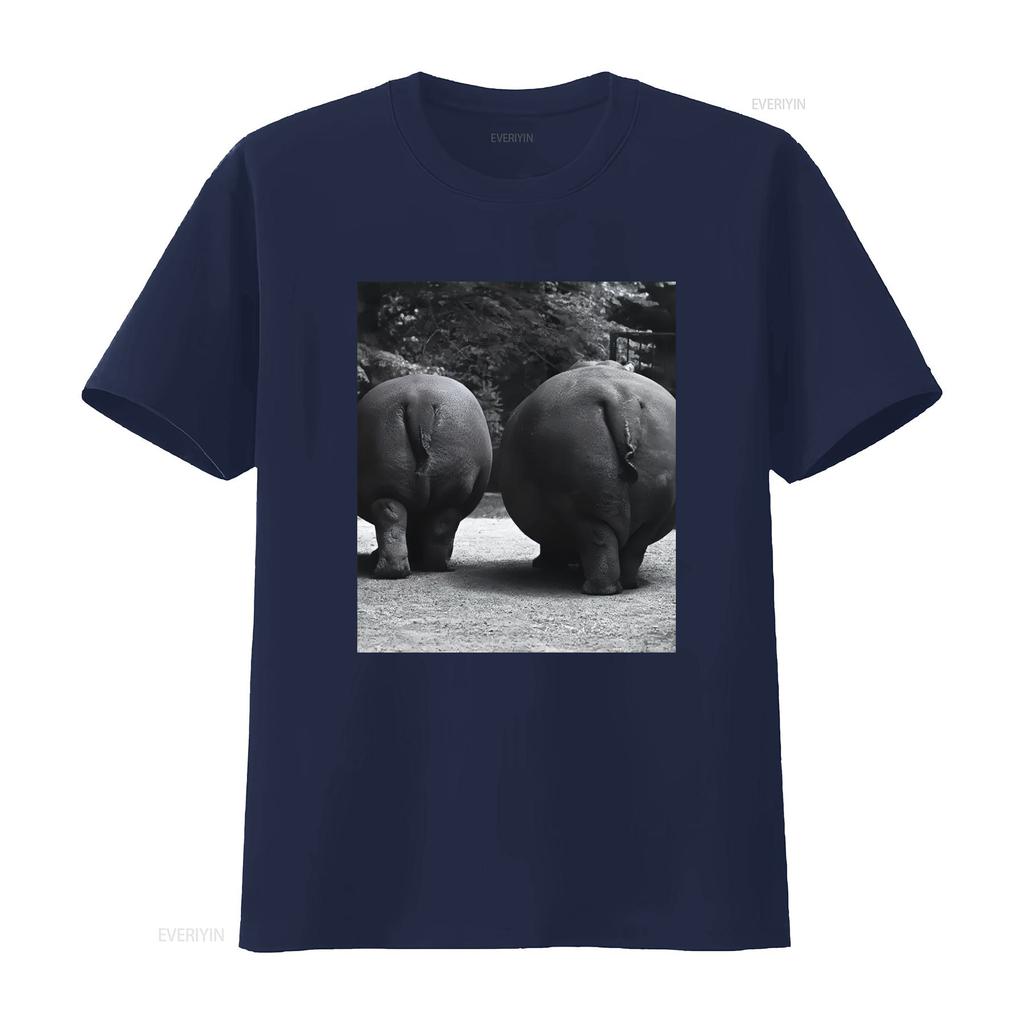 Hippos Bottoms T Shirt Vintage Breathable Graphic Slightly Comfortable Designer Clothes Fashion
