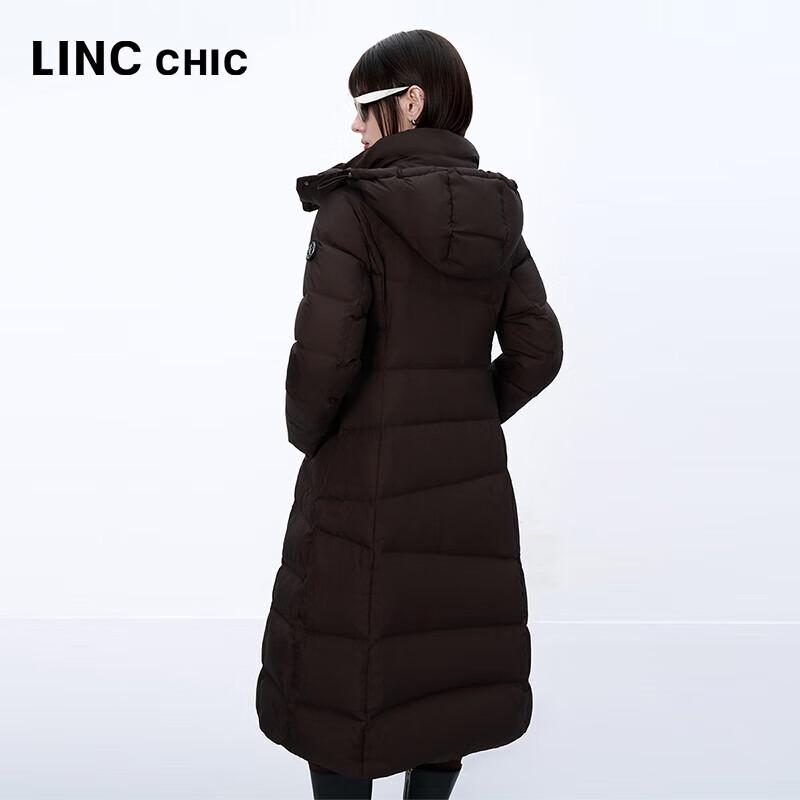 Jinyujie Women's Waist-Cinching Long Puffer Down Jacket