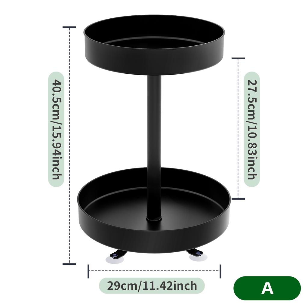 Zweischichtiges drehbares Gewürzregal