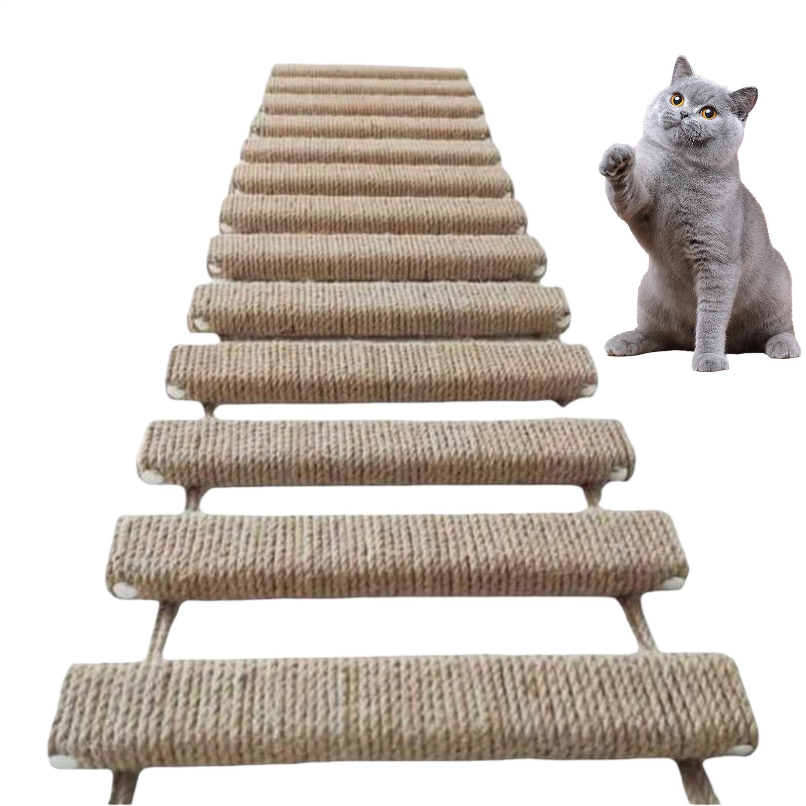 

40 Inch Cat Ladder Indoor Climbing Bridge Frame Connected Cat Nest Kitten Paw Grinding Supplies Pet Trainers Animal Lovers CN