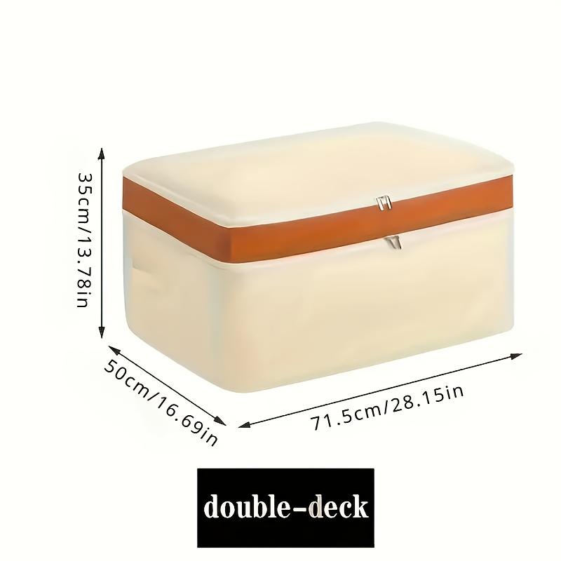 Многофункциональный сверхбольшой контейнер для хранения - Бежевый складной пылезащитный органайзер для общежития и фургона