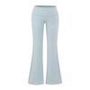 Yoga Workout Set: Slim-Fit Tank with Built-In Bra Pads & Elastic Spaghetti Straps + Flared Pants, Turned-Up Waist, Slimming & Draped